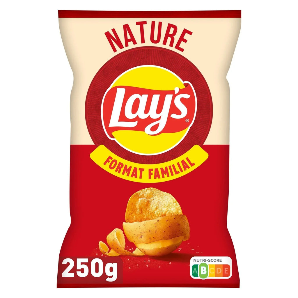 Lay's Chips de Pommes de Terre Salées Nature Sachet Familial, 250 g