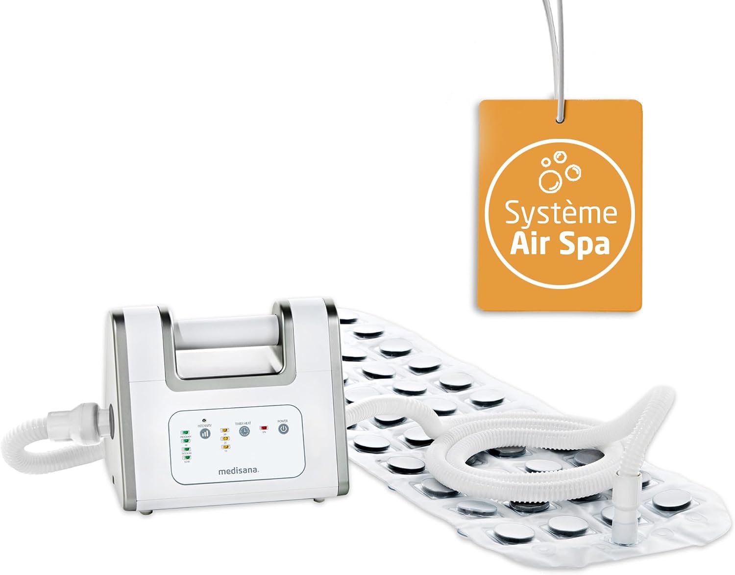 Medisana Tapis de Bain à Bulles BBS, Tapis d'hydromassage, Distributeur d'arômes inclus, 3 niveaux d'intensité, Fonction de minuterie, Spa pour la maison