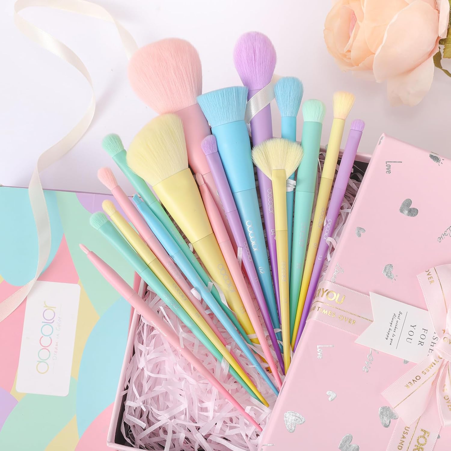 docolor Coffret de 17 pinceaux de maquillage - Color Block 2.0