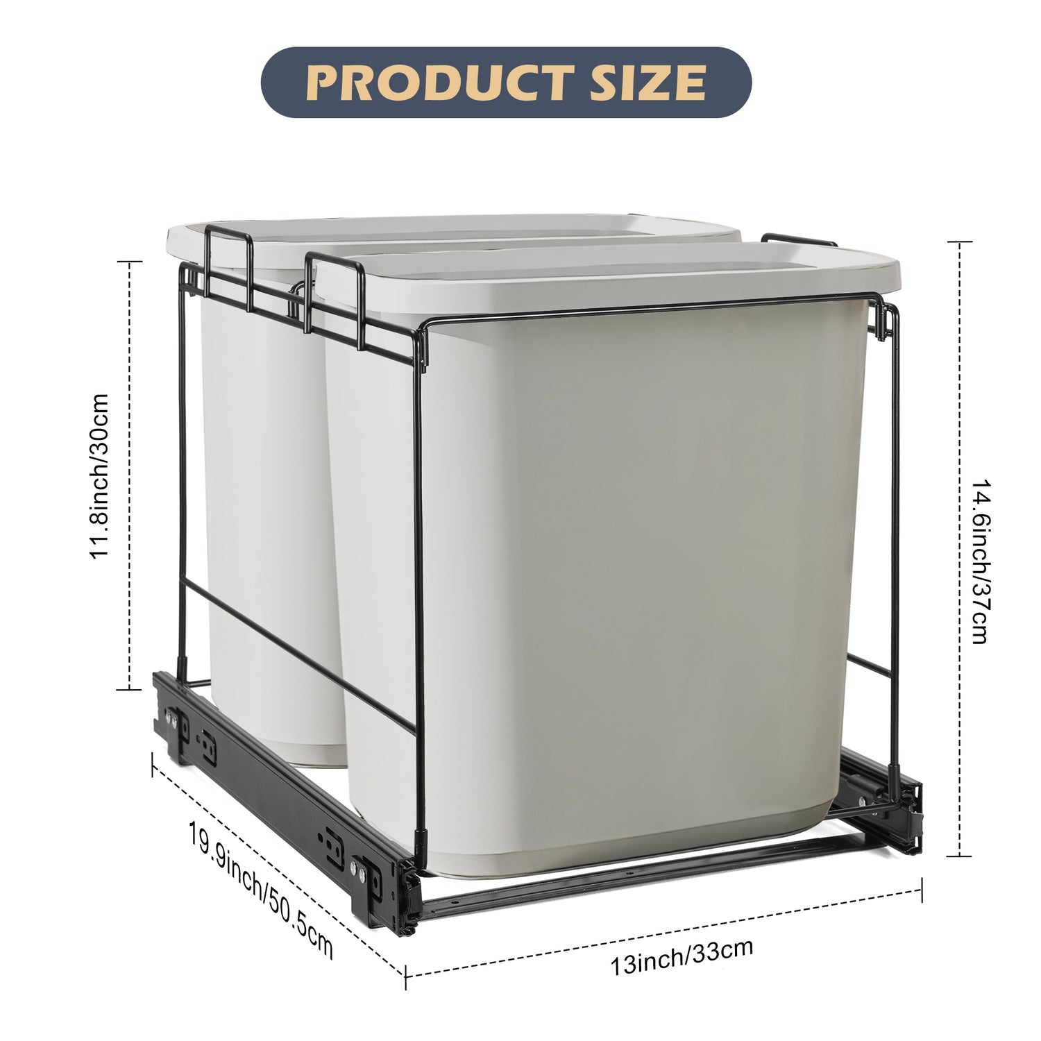 SRD Range-poubelles pour meuble de cuisine