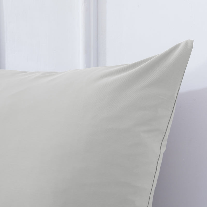MEROPE, Taie d'oreiller en nylon/élasthanne effet frais, 80x80 cm, gris clair, 1 pack