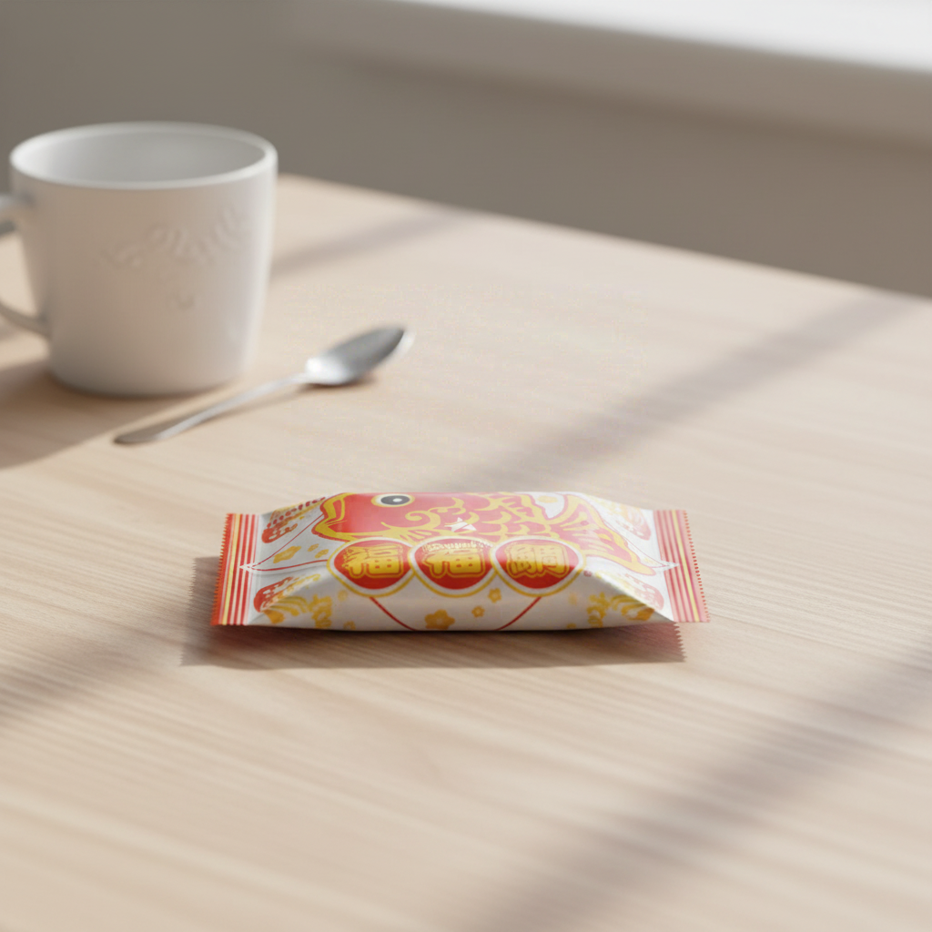 Meito Biscuits fourrés aérés en forme de taiyaki, 16,5 g