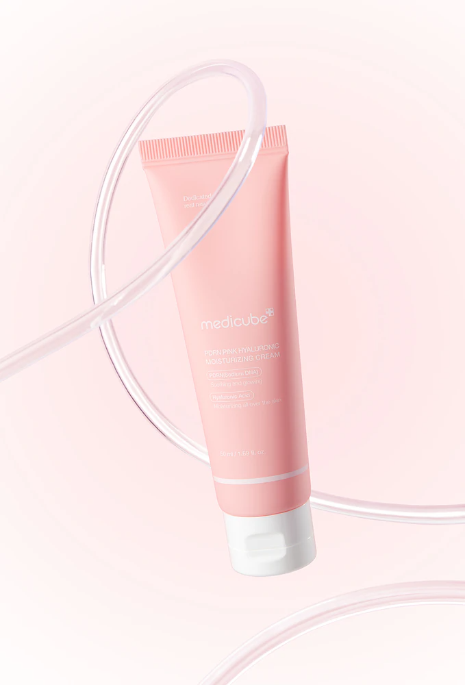 medicube Crème hydratante à l'ADN de saumon PDRN et à l'acide hyaluronique rose - Apaisante