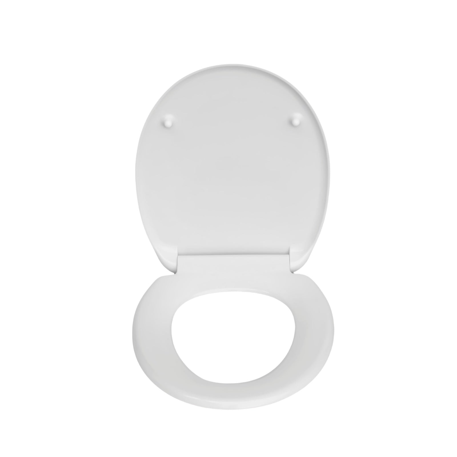 HomSeat Abattant WC en forme de O de qualité supérieure avec fonction d’arrêt en douceur – Fabriqué en plastique de haute qualité, 38,5 x 37,0 cm, 1 ensemble