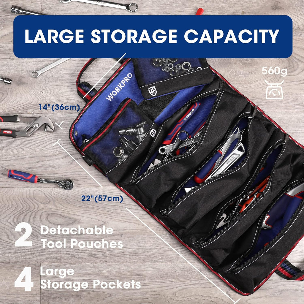 Sac de rangement à rouler pour outils