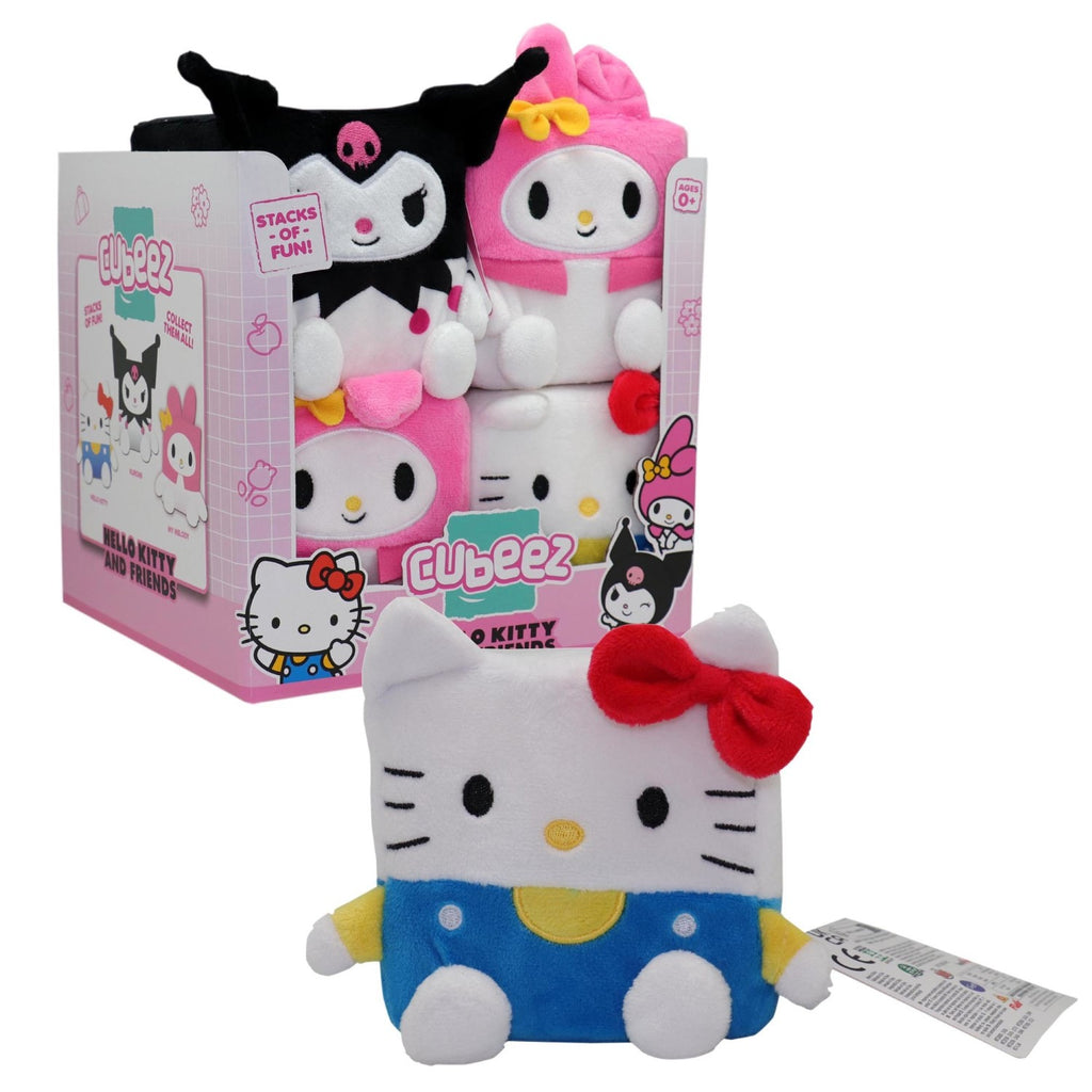 Hello Kitty and Friends Peluche Cubeez, 10 cm³, Motif Hello Kitty, Pour enfants dès la naissance, HKT201
