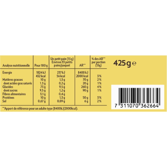KRISPROLLS dorés 425g