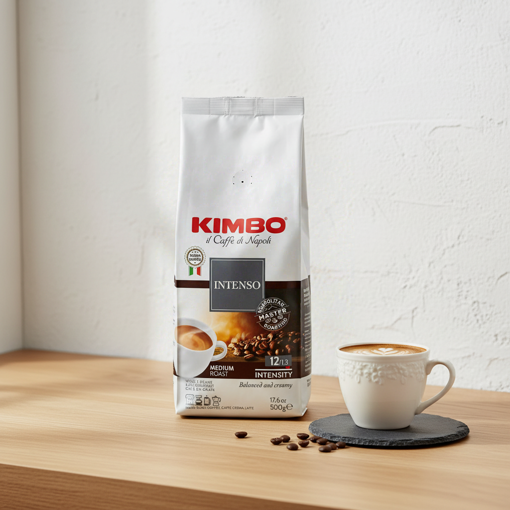 KIMBO Intenso Café en grains, intensité 12/13 - 500 g