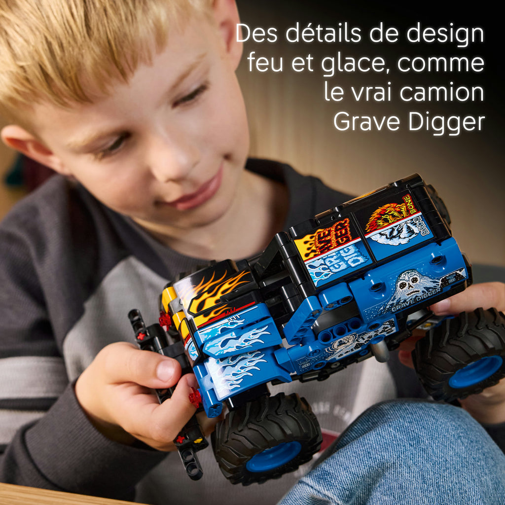 LEGO Technic 42219 Monster Jam™ Grave Digger™ - Feu et glace