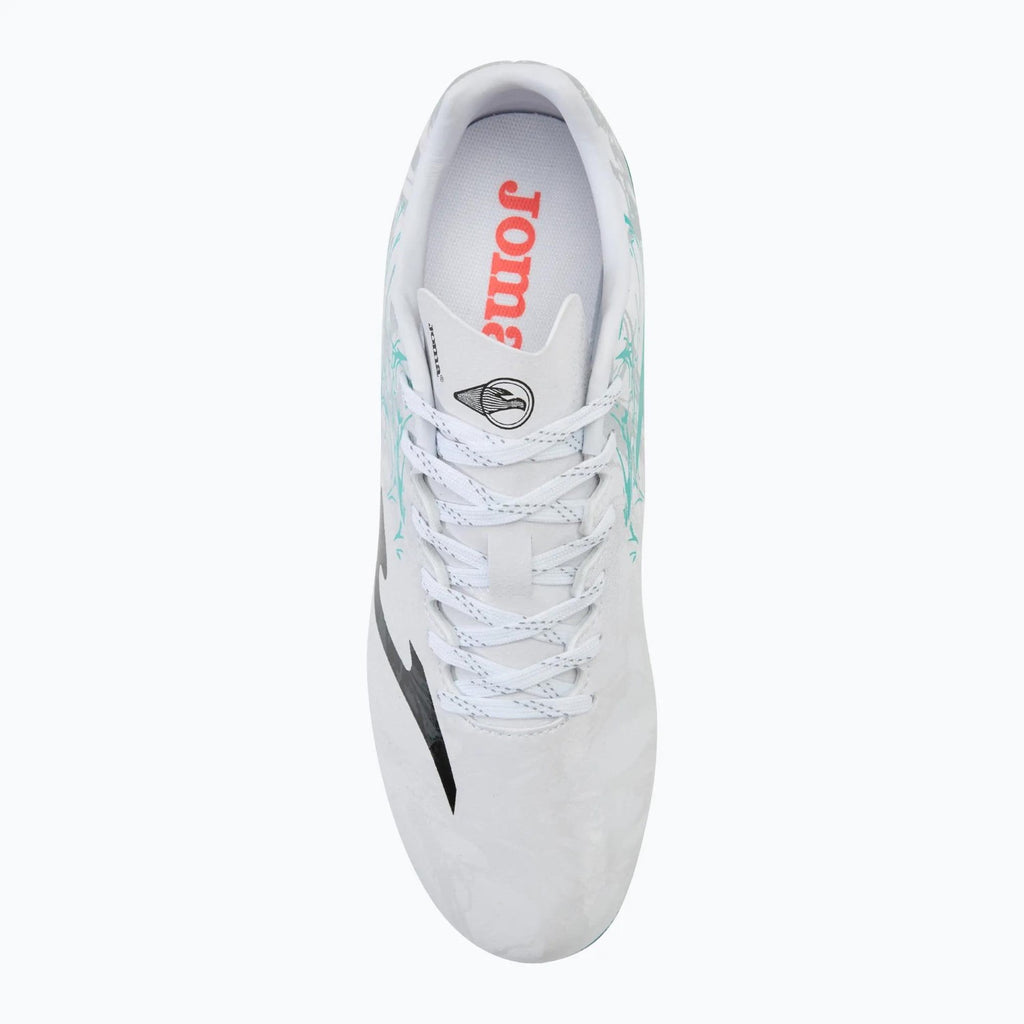 JOMA Chaussures de football Supercopa 24 pour gazon artificiel AG Blanc/Turquoise 42.5