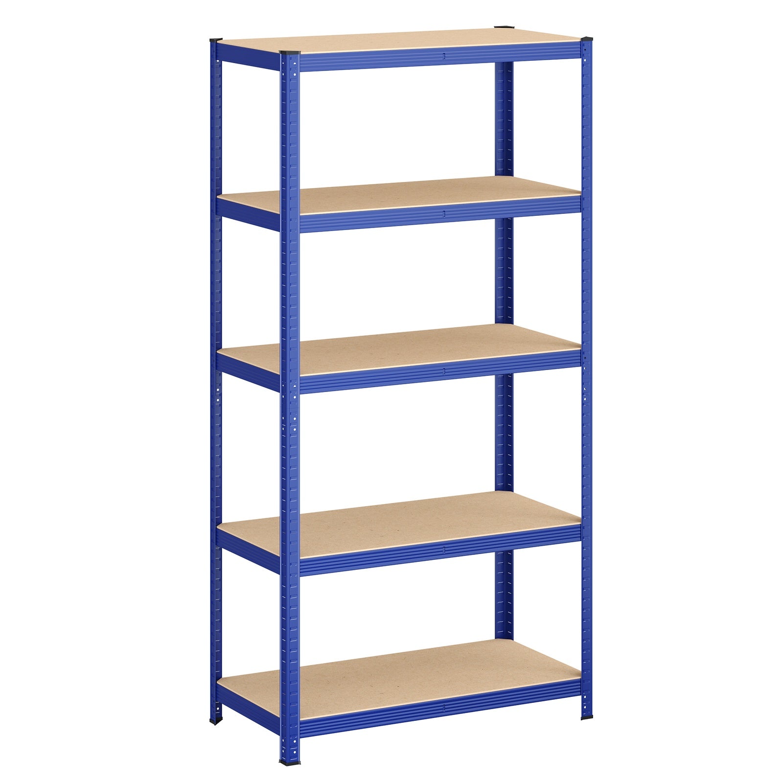 Ochama Étagère de rangement en acier à 5 niveaux, Montage sans outils, Pour garage et abri, Capacité de charge 600 kg, 50 x 100 x 200 cm, Bleu