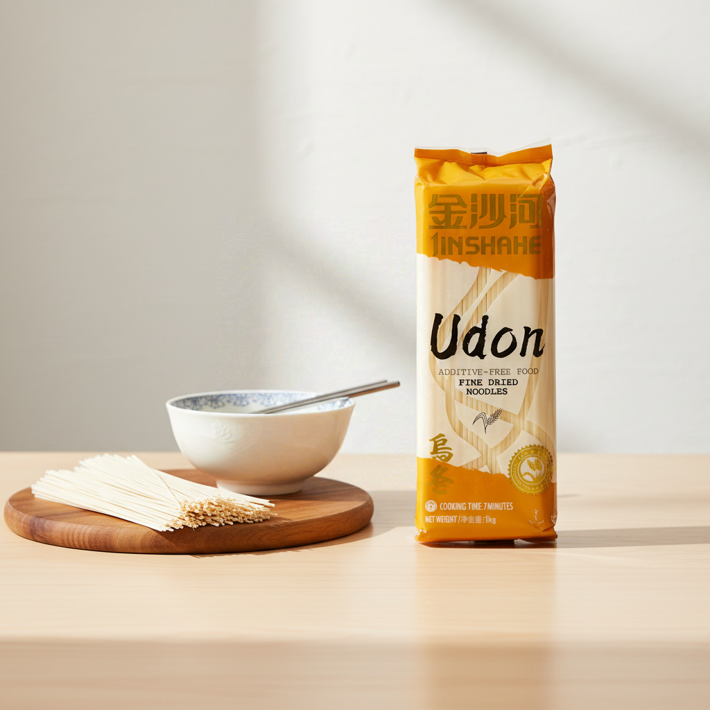 Jin Sha He Nouilles udon séchées - 1 kg