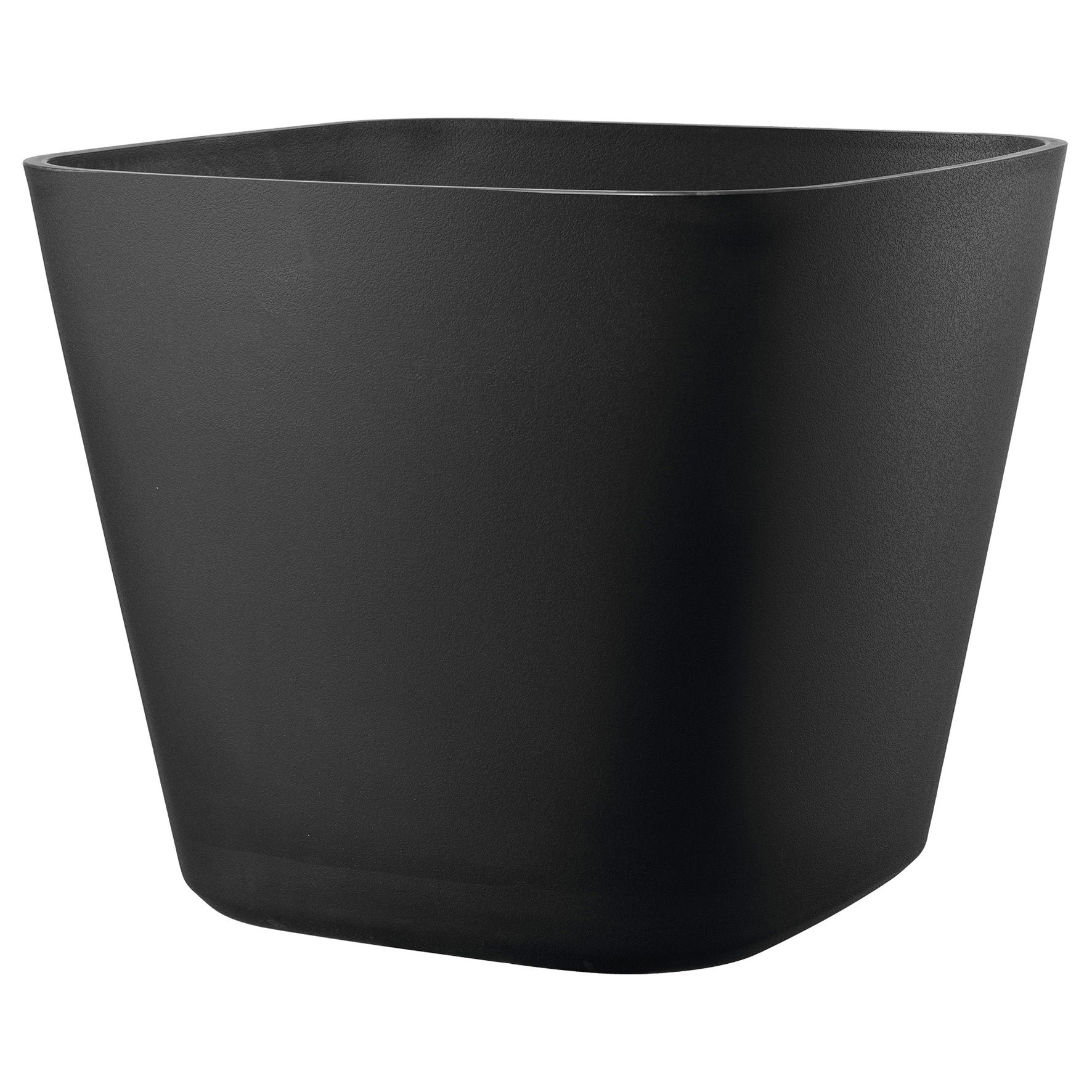 Deroma Pot carré Origin Anthracite 38 cm