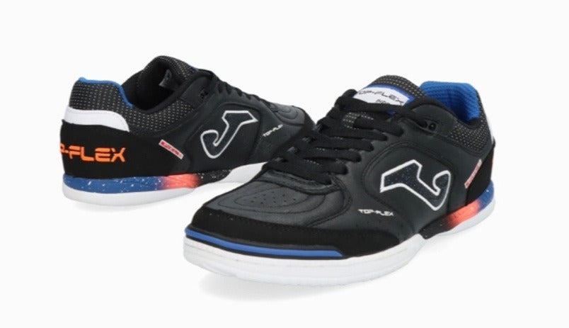 JOMA Chaussures de futsal Top Flex intérieures Noir/Bleu 41