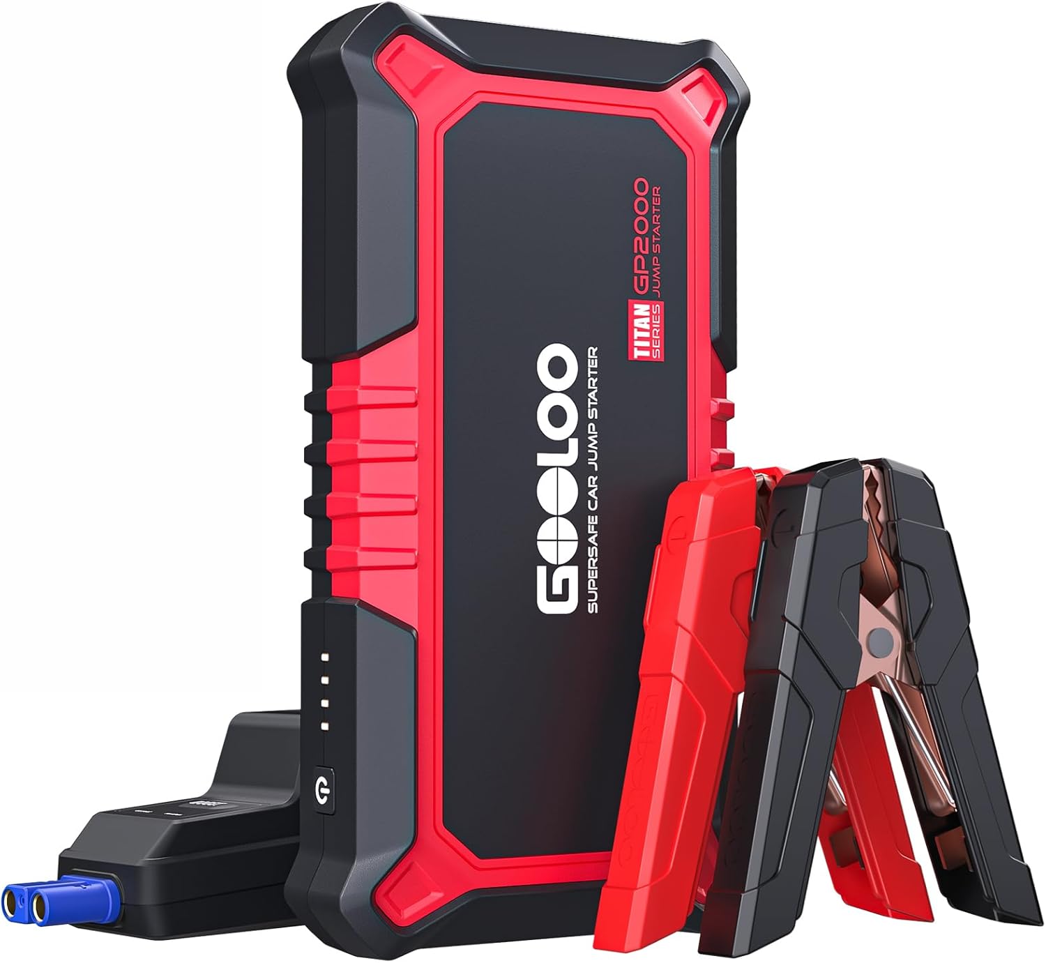 Démarreur de voiture GOOLOO GP2000 et batterie externe, 2000A, boosteur 12V extrêmement sûr, portable, pour moteurs à essence de 8,0L et à diesel de 6,0L