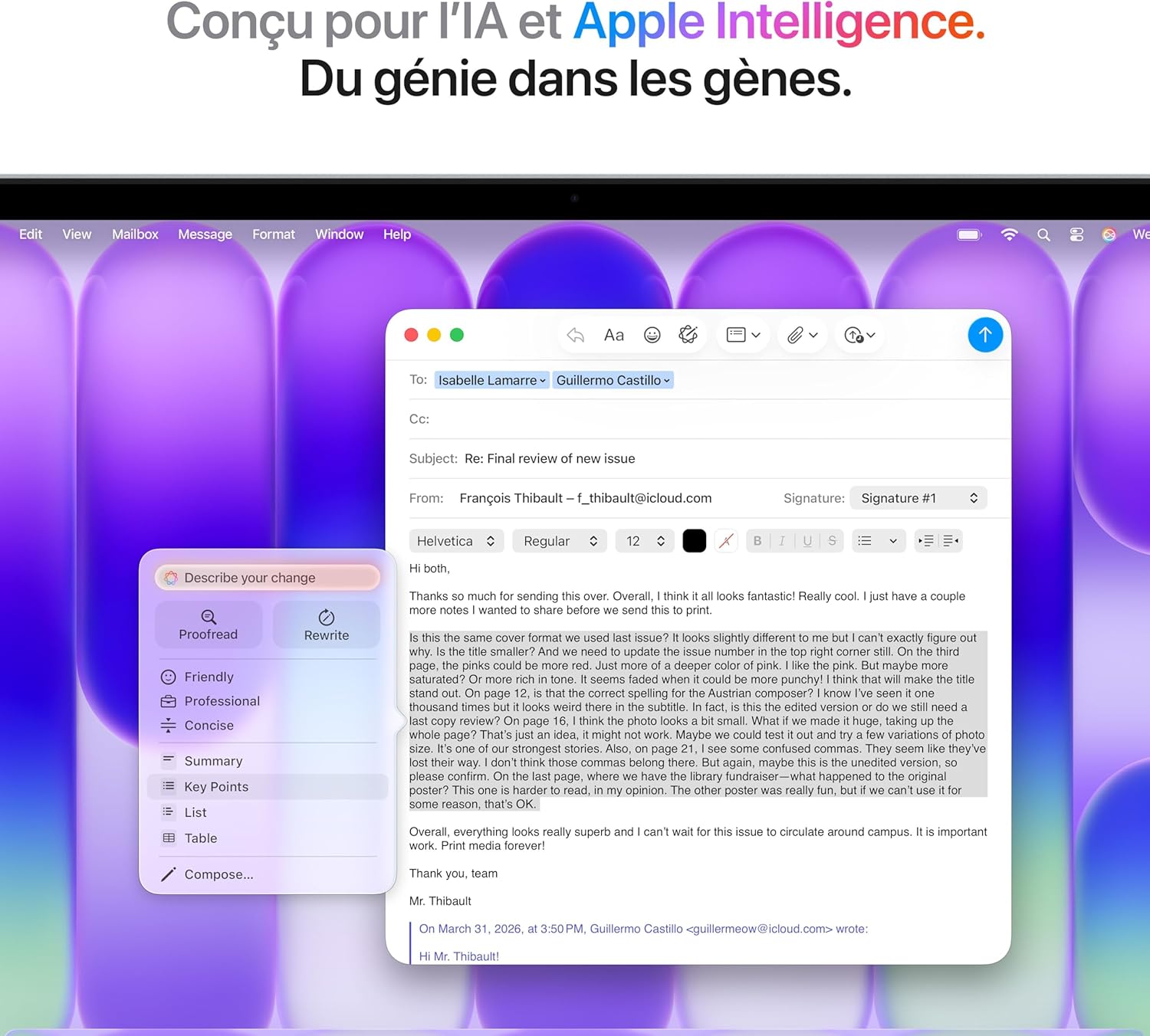 Apple MacBook Neo 13 pouces, 8 Go RAM, 512 Go SSD, puce A18 Pro avec CPU 6 cœurs et GPU 5 cœurs, Touch ID, argent, AZERTY