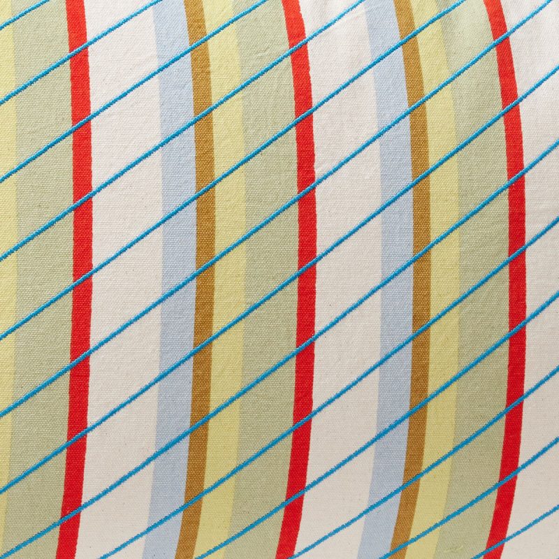 Hübsch Coussin Kiwi Multicolore