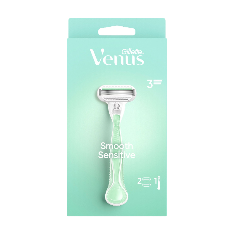 Gillette Venus rasoir Smooth Sensitive+ - 2 recharges