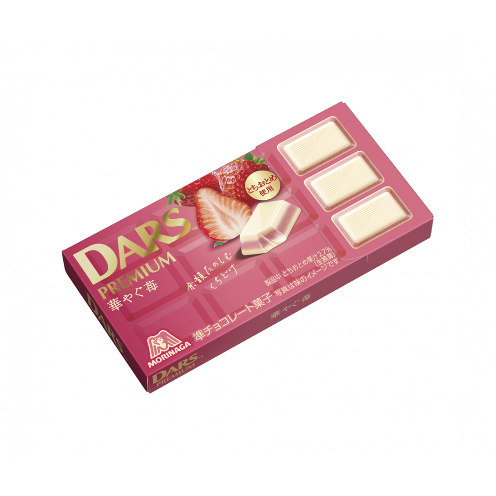 Morinaga Dars Premium chocolat blanc à la fraise 46,8 g