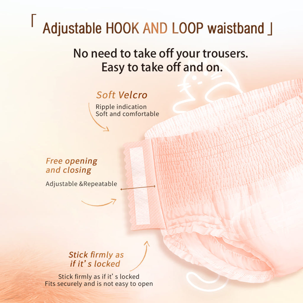 C&S JIEROU Dolemi Mao'ning - culottes menstruelles jetables pour femmes avec liens latéraux, Taille M-L (4 pièces)