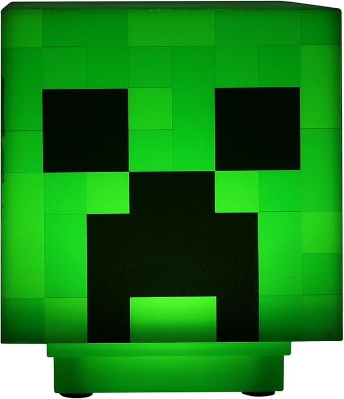MINECRAFT Lampe Creeper avec Son Officiel - sous Licence Officielle - 11 cm - à Piles