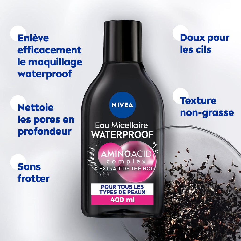 NIVEA Expert Lotion nettoyante biphasée micellaire waterproof - 400 ml