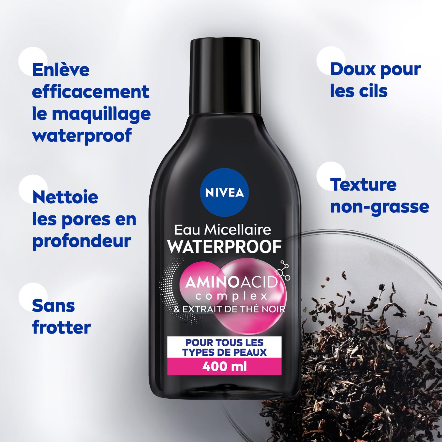 NIVEA Expert Lotion nettoyante biphasée micellaire waterproof - 400 ml