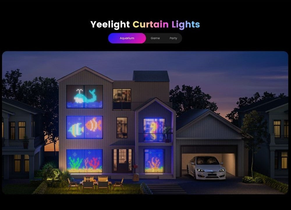 Yeelight Rideau lumineux - 12 V-475L-1,5 m x 2 m-BLE