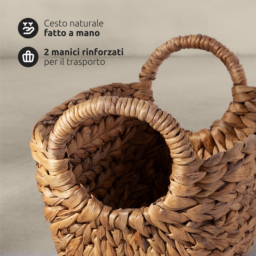 COMPACTOR Caracas Panier de Rangement en Jacinthe d'Eau Taille S