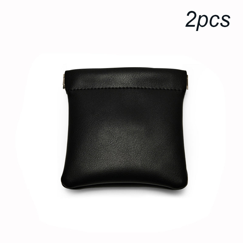 Oirlv 2 pcs Cuir PU Sachet d'emballage pour bijoux de poche de rangement pour rouge à lèvres et maquillage Sac cadeau pour bijoux, boucles d'oreilles et colliers Organisateur de bijoux