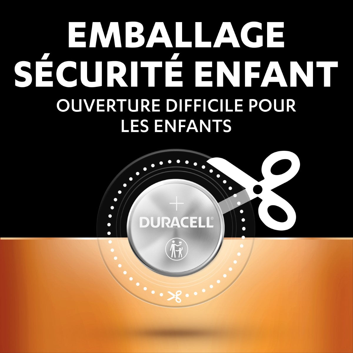 DURACELL CR2025 Lot de 4 piles boutons au lithium 3 V, jusqu’à +70 % de longévité, technologie sécurité enfant, pour clés électroniques / montres de sport et lunettes 3D