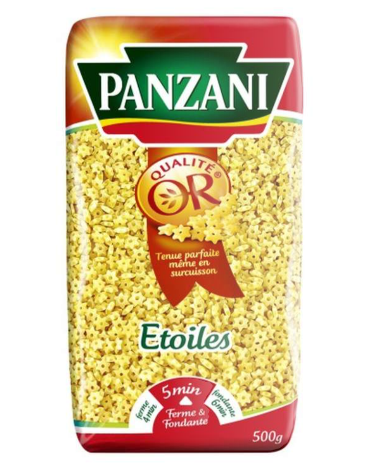 PANZANI pâtes étoiles cello 500g