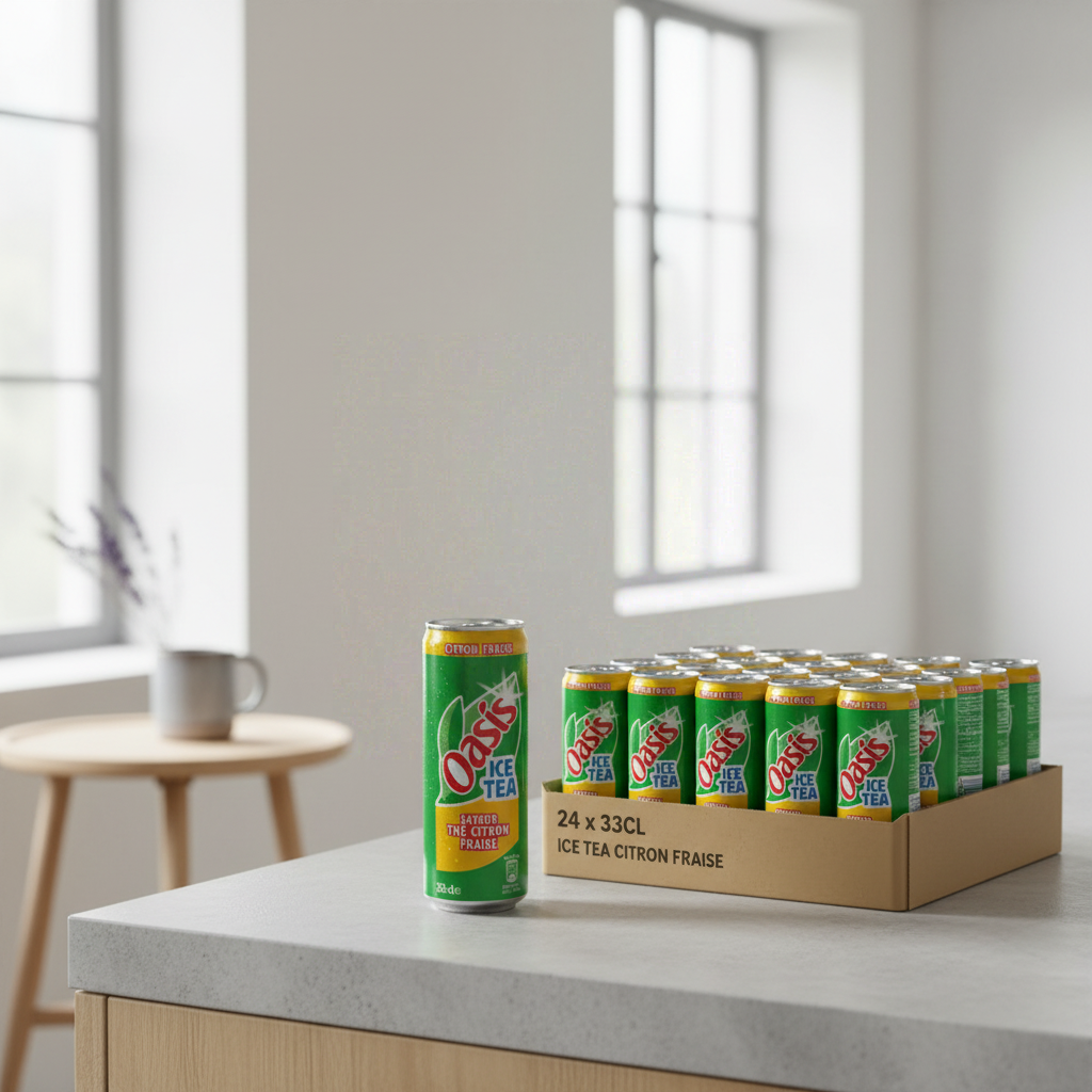 Oasis Thé Citron Fraise - 24 x 33 cl