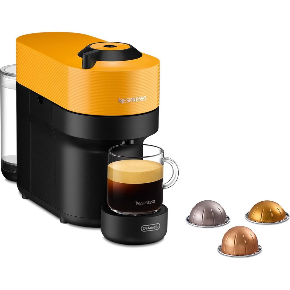 Nespresso Vertuo Next ENV90.Y - machine à café - 5 tailles de tasse - Wi-Fi/Bluetooth - chauffe rapide - Jaune