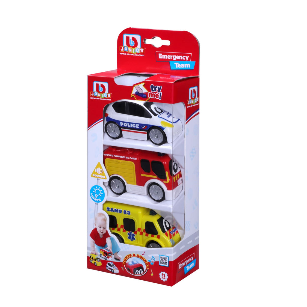 BB JUNIOR Ma Première Collection Pack de 3 Véhicules (Lamborghini / Volkswagen / Jeep)