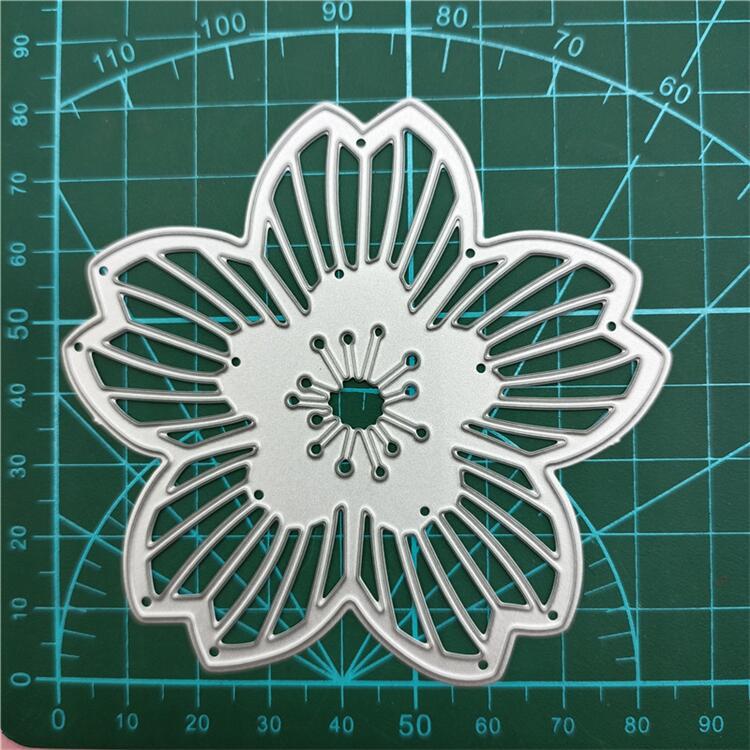 Dies de coupe en métal fleur pour kit de création de cartes découpes en papier en relief dies de découpe machine à scrapbooking gabarits poches de rangement fournitures