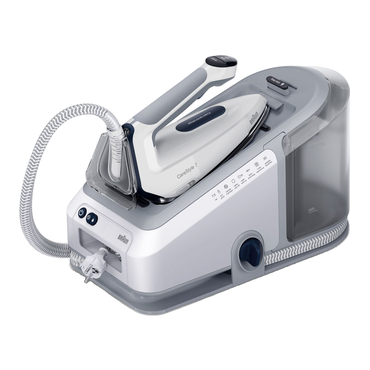 BRAUN CareStyle 7 Pro, Système de Repassage Centrale Vapeur, IS7262GY, Gris