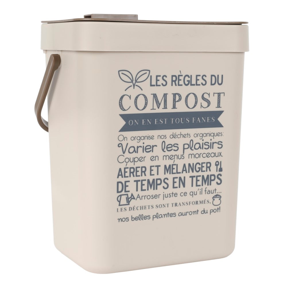 JE CHERCHE UNE IDEE Bac à compost en plastique avec crochet