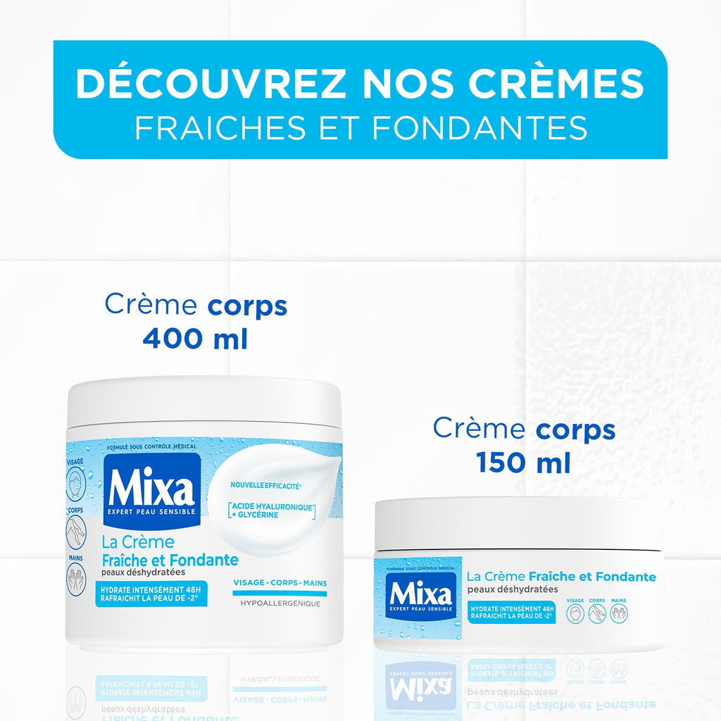 MIXA La Crème Fraîche et Fondante à l'Acide Hyaluronique Pur 150ml