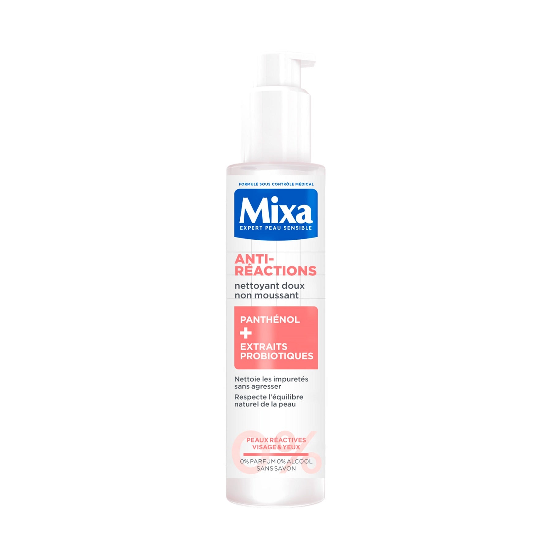 MIXA Nettoyant Doux Anti-Dessèchement Squalane + Glycérine 150ml