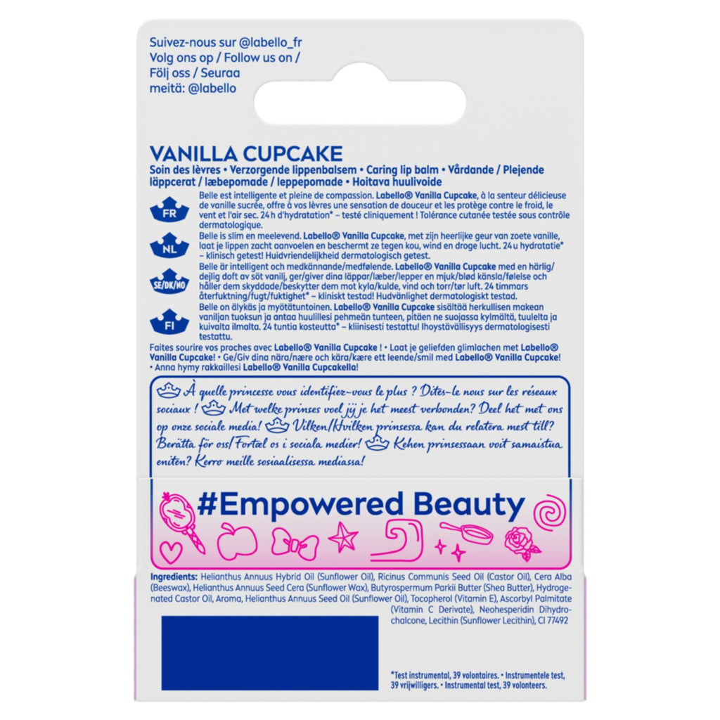 Labello Lèvres Stick Baume à Lèvres Édition Limitée Disney Princesse Belle
