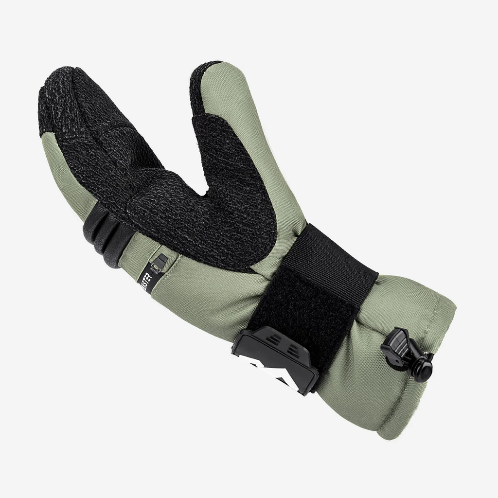 OutdoorMaster Moufles de ski imperméables 3M et Kevlar pour adultes hommes et femmes gris taille L