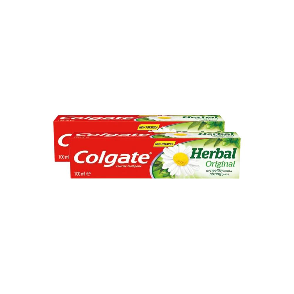 Colgate Tandpaste Herbal 100 ml - Pack of 2 (2 x 100ml = 2 tubes)