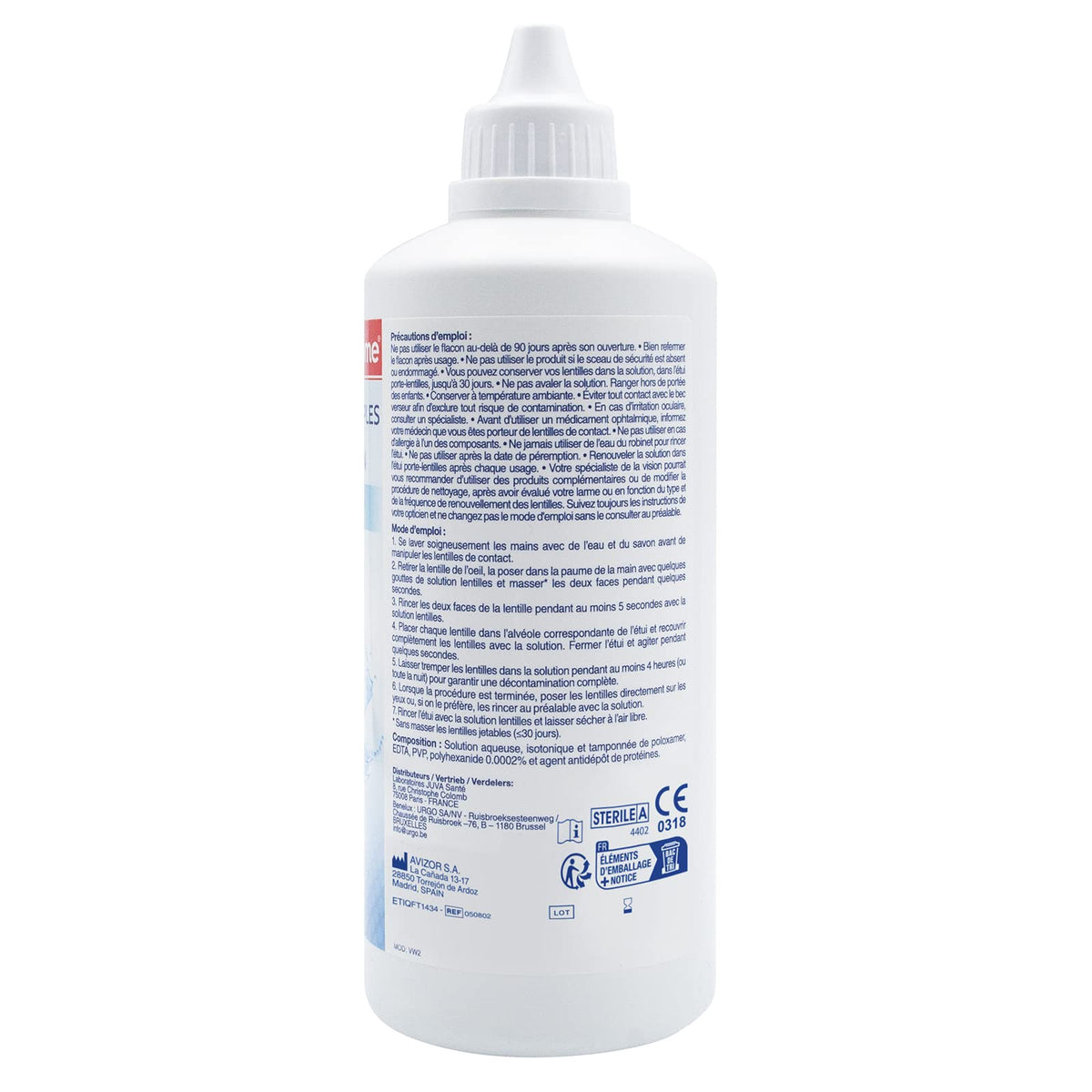 Mercurochrome Solution lentilles Souples Multifonctions Tout-en-un Nettoyante Rince Décontamine 360 ml