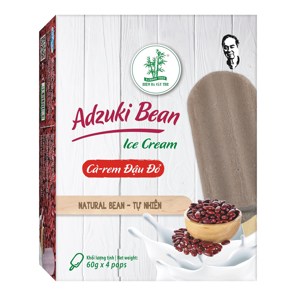 BAMBOO TREE Bâtonnet glacé haricot azuki 4 x 60g