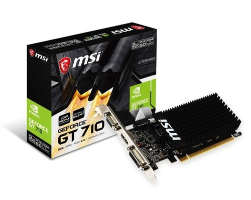MSI GT 710 2GD3H LP Carte graphique NVIDIA GeForce GT 710 2 Go GDDR3