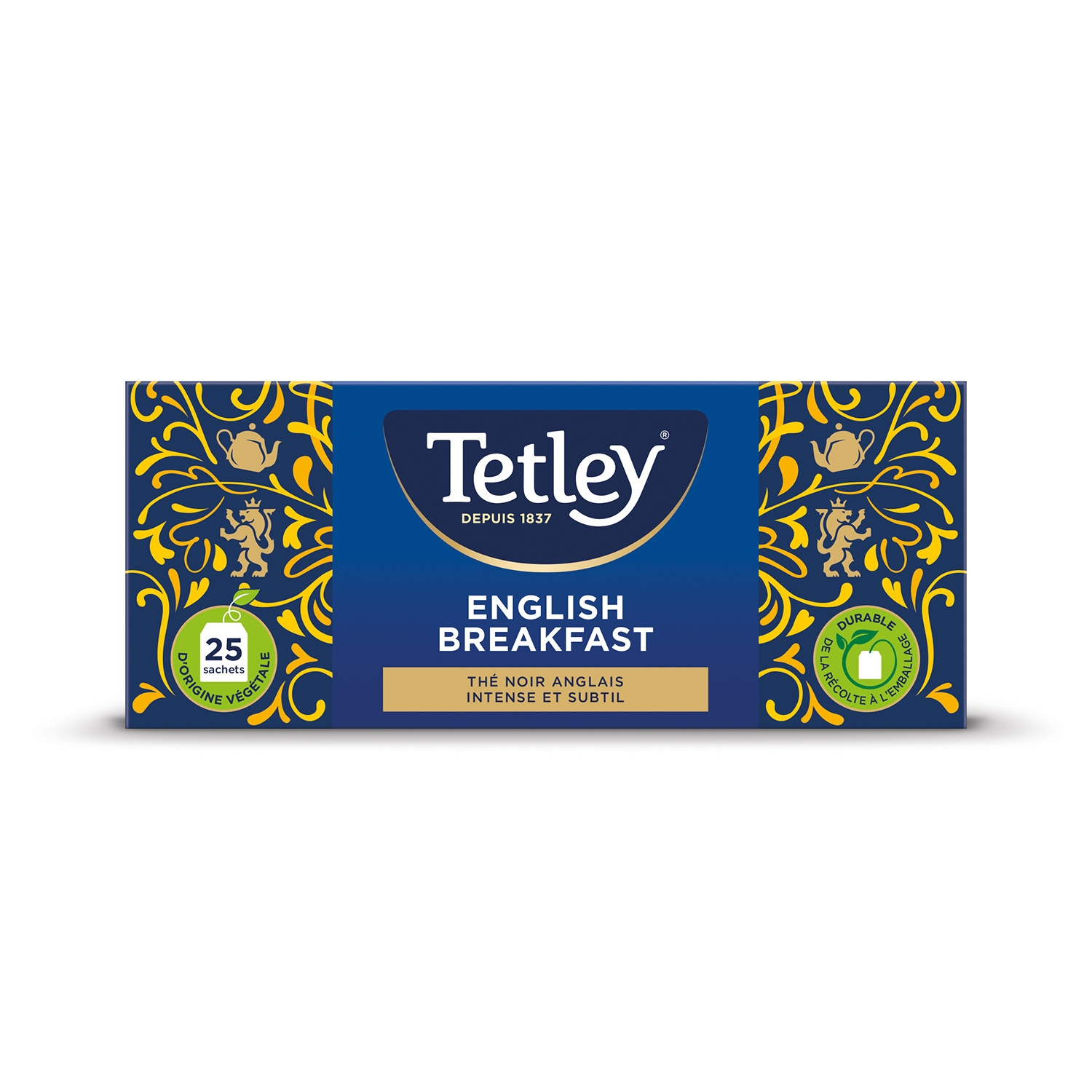 TETLEY Thé Noir English Breakfast 25 sachets 50g