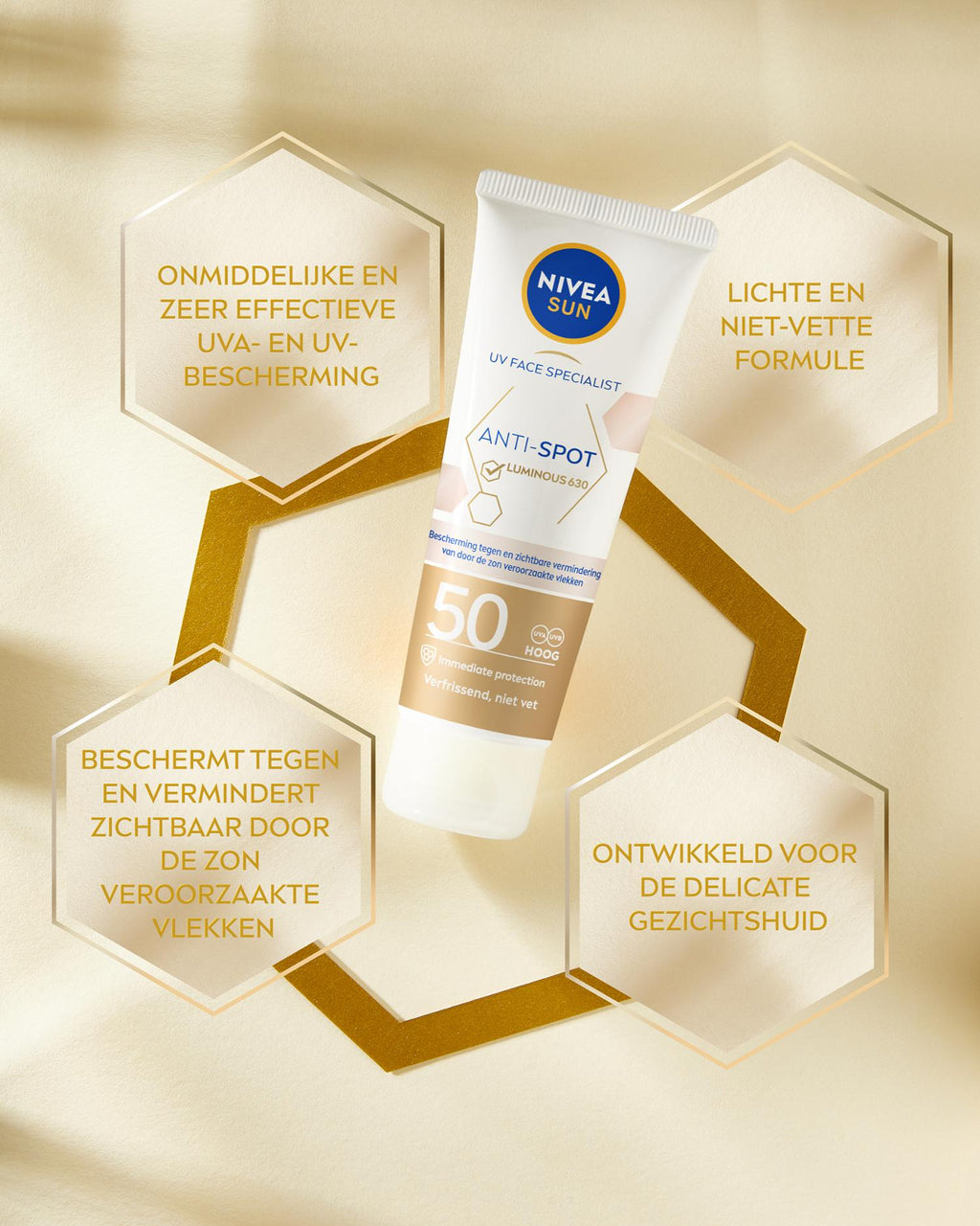 NIVEA SUN Luminous 630 Crème solaire fluide anti-taches SPF 50+ - 40 ml