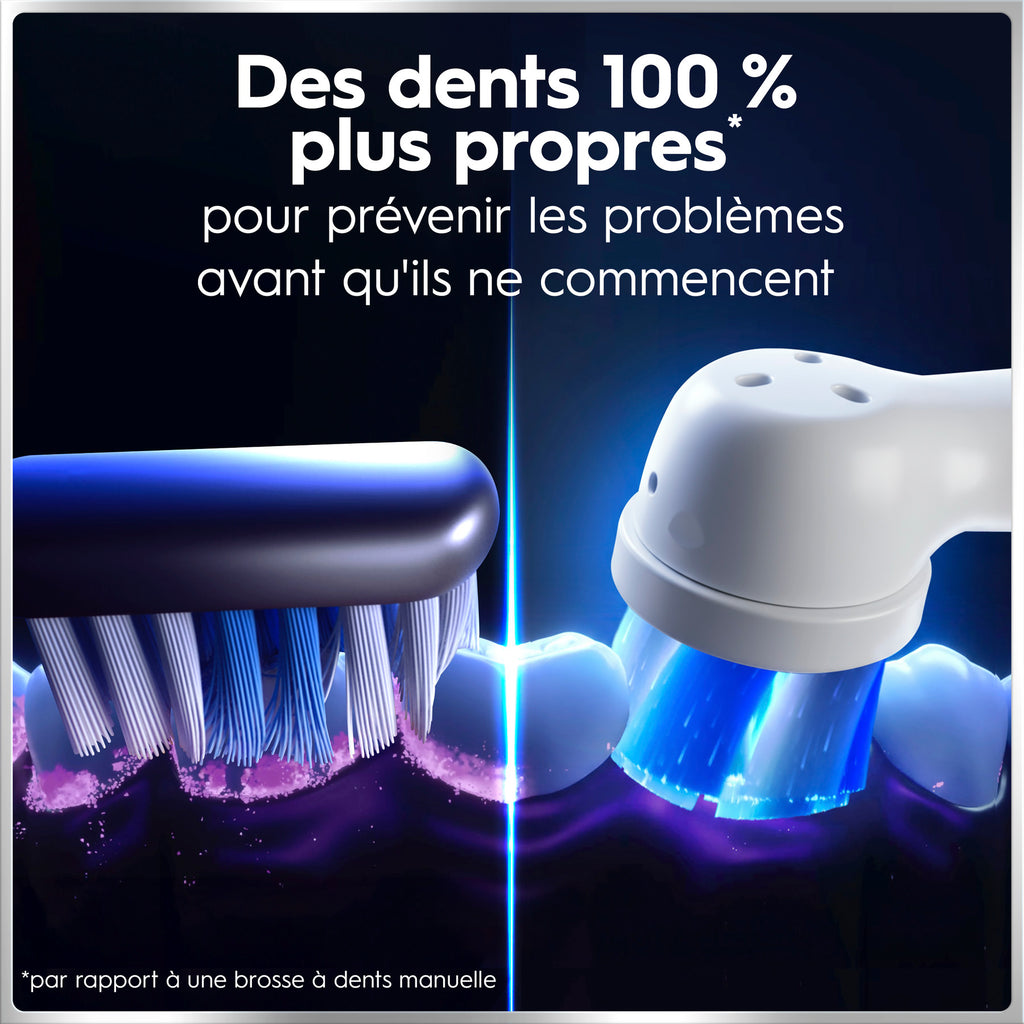 Oral-B iO 6 Brosse à dents électrique Lot de 2 Rose et blanc 2 têtes de brosse