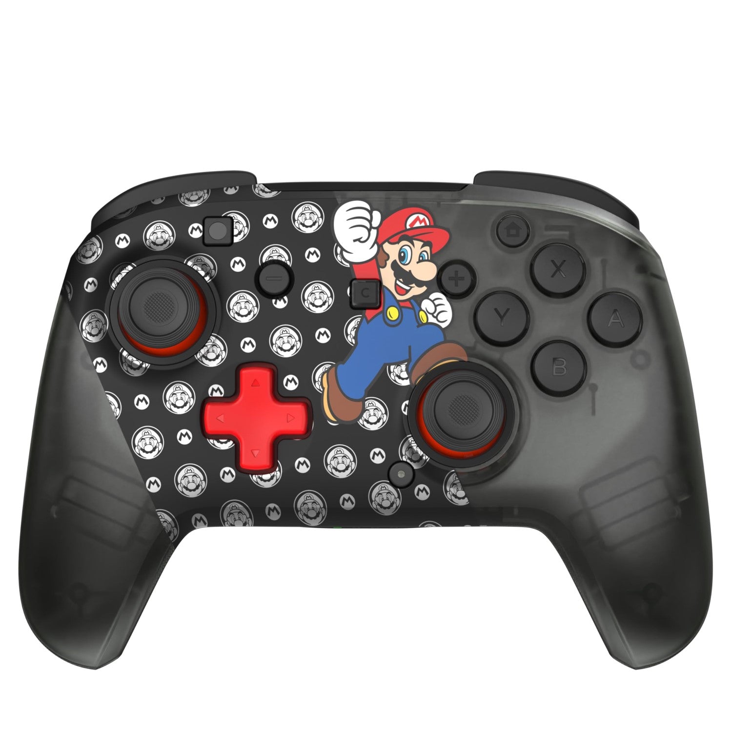 Turtle Beach Rematch Super Mario Jump Manette Sans Fil Sans Fil - Joystick TMR, Batterie 40 Heures, Bouton C pour GameChat, 2 Boutons Programmables - Nintendo Switch 2, Switch OLED